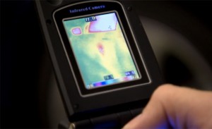 Thermal imaging cameras that help detect air leaks in vehicles, helping create quieter cabins.